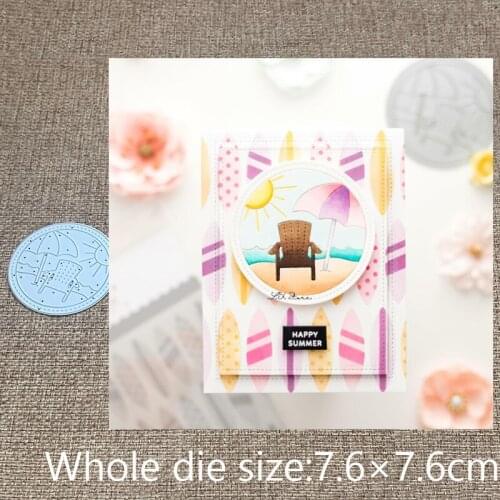 XLDesign Craft Metal stencil mold Cutting Dies Vacation Scene decoration scrapbook die cuts Album Paper Card Craft Embossing