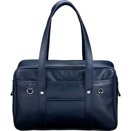 Fashion JK Uniform Bag Cosplay Japanese Anime Lolita Student Solid School Bookbag PU Leather Handbag Girls Casual Shoulder Bags