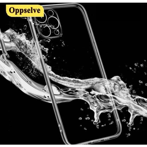 Soft Silicone Case Transparent Coque Luxury Case Shockproof TPU Case For iPhone 11 12 Mini Pro XS Max X 8 7 6s Plus 5 SE 2020 XR