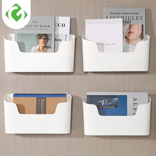 Wall Mounted Storage Box Sundries Remote Control Organizer Kitchen Cabinet Door Storage Box Bathroom Storage Rack Phone Holder