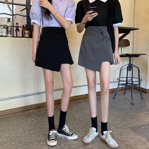 Irregular Temperament Half-length Skirt Female Summer New Style Skirt Korean Style High Waist All-match A-line Skirt Short Skirt