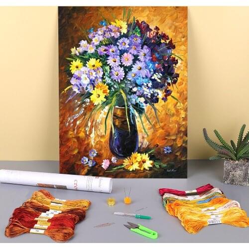 Fondness And Love Printed Fabric 11CT Cross Stitch Embroidery Full Kit DMC Threads Craft Hobby Handiwork Needlework Different