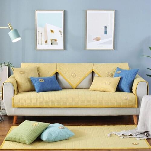 New Hot Sofa cushion fabric non-slip four seasons universal modern minimalist cushion sofa cover full bag full cover back towel