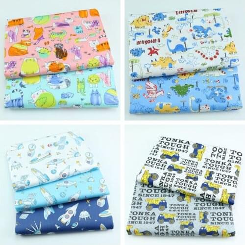 Hot 100% Cotton Fabric Printed Clothes DIY Handmade Tilda Tecido For Baby Dress Sewing Patchwork Quilting Fat Quarters Tissus