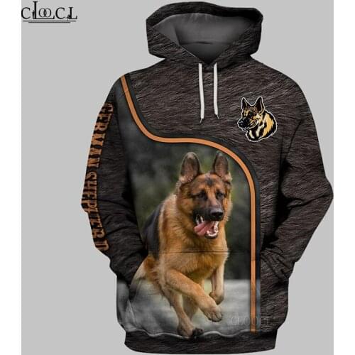 HX Newest Popular German Shepherd 3D Print Hoodie Women Men Women Tracksuit Pullover Fashion Casual Hoodies Drop Shipping