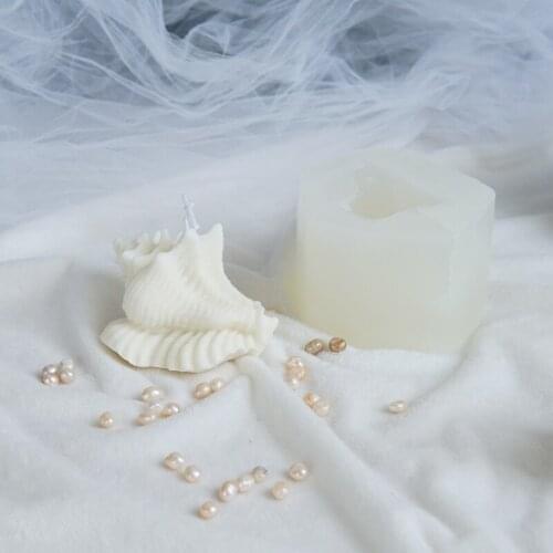 New Conch Fondant Cake Silicone Mold Candle Mold Cake Decoration Candle Making Plaster Silicone Mold Resin Molds Soap Making