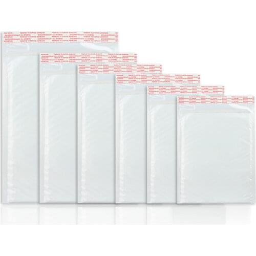 Bulk 50 Shockproof White Foam Envelope Bag Self-sealing Padded Mail Bubble Bag Envelope Shipping Office Packaging Parcel