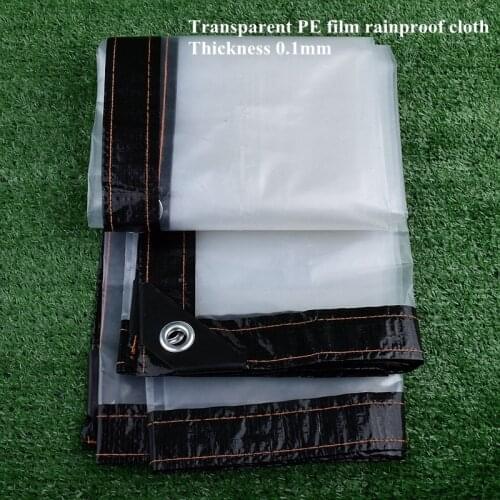 0.1mm Plastic PE Film Transparent Rainproof Cloth Garden Balcony Tarpaulin Greenhouse Succulent Plant Keep Warm Waterproof Cloth