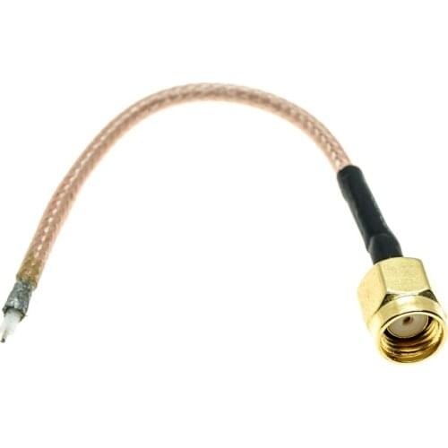 RPSMA RP-SMA MALE to Open-end Single End PCB Solder WiFi Router RG316 50Ω RF Coaxial Jumper Pigtail Cable b