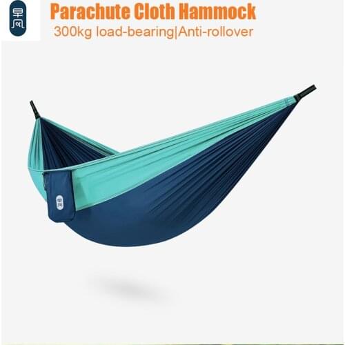Zaofeng Outdoor Hammock Parachute Cloth 300kg load-bearing Anti-rollover Outdoor Swing Bed camping hammock