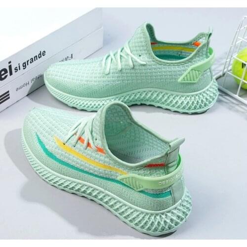 Women Casual Shoes Summer Breathable Sock Shoes Slip On Walking Shoes Ladies Outdoor Sports Sneakers Womens Vulcanized Shoes