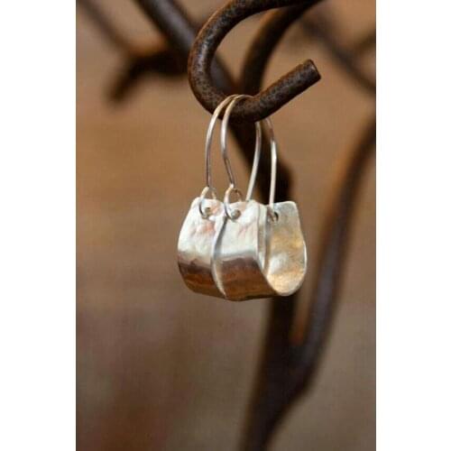 MASTER İŞİ SILVER NATURAL ROCKY WOMENS EARRINGS
