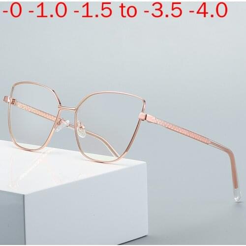 Cat Myopia Glasses Prescription Women Computer Optical Frames Eyewear -0 -4.0 Transitional Sunglasses Photochromic Myopia NX