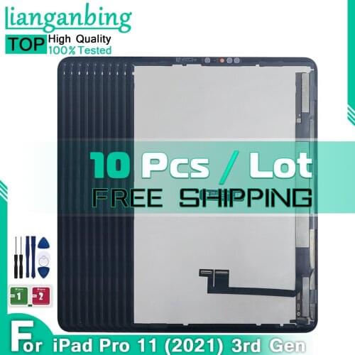 10PCS LCD For 11" Apple iPad Pro 11 (2021) LCD A2301 A2459 A2460 Touch Screen Digitizer Sensor Glass Panel Repair Replacement