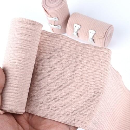 1 Roll High Elastic Bandage Wound Dressing Emergency Muscle Tape For First Aid Kits Accessories Outdoor Sports Sprain Treatment