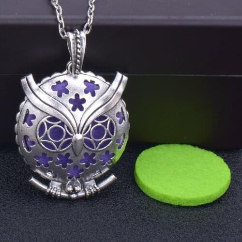 1pcs Aroma Diffuser Necklace Perfume Essential Oil Diffuser Aromatherapy Locket Pendant Necklace fashion jewelr