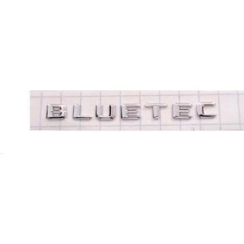 10pcsxFree Shipping ABS Plastic Silver Chrome Color Bluetec Car Sticker Emblem Badge Embleme Emblema