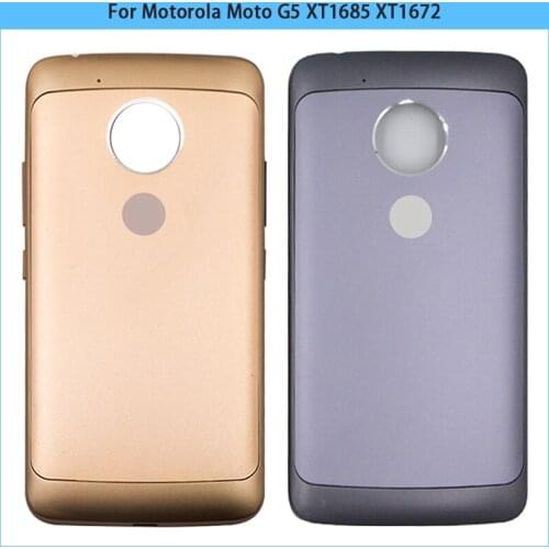 10PCS For Motorola Moto G5 XT1685 XT1672 XT1670 XT1671 XT1676 Metal Battery Cover Back Door G5 Rear Housing Case Replacement