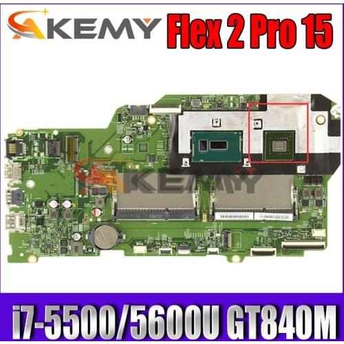 13286-2 48.03G01.0021 For Lenovo Flex 2 Pro 15 Laptop Motherboard i7-5500/5600U CPU GT840M 2GB Video card 100% Fully Tested