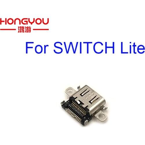 5pcs Original Used USB Type-C Charging Socket Port Power Connector for NS Nintend switch Lite Console