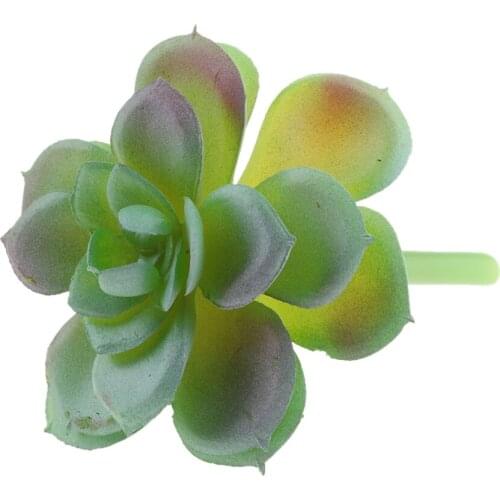 5xLifelike Cute Home Cafe Decor Artificial Succulent Echeveria Foliage Plants1