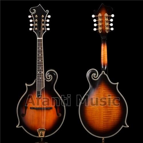 Afanti Music all solid wood Sunburst color / Afanti Left hand Mandolin (AMD-825)