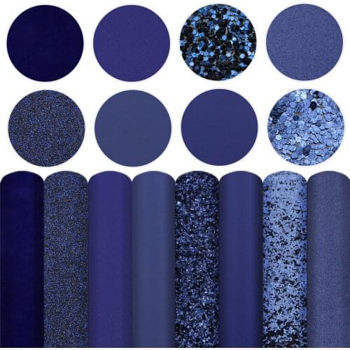 David accessories 7pcs/set 20*33cm Halloween Christmas Faux Synthetic Leather Fabric,DIY Holiday Decorative HairBow Ba,1Yc12901