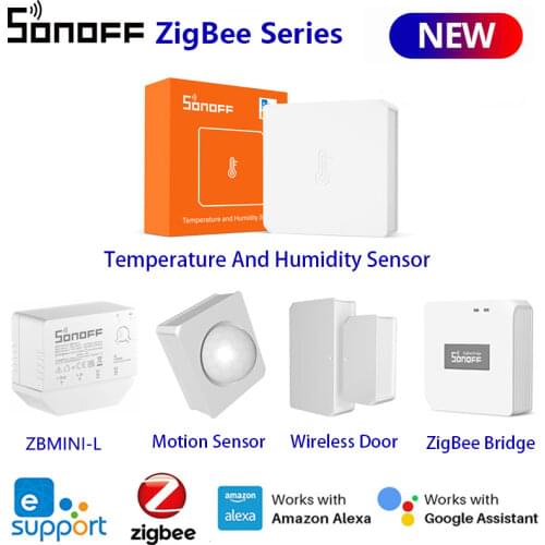 SONOFF SNZB-02 ZigBee Temperature And Humidity Sensor Real Time Notification E-WeLink App Smart Home Work With SONOFF ZBBridge