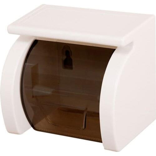 Toilet Tissue Box Toilet Roll Paper Tube Punch-Free Waterproof Roll Holder Suction Cup Paper Towel Holder