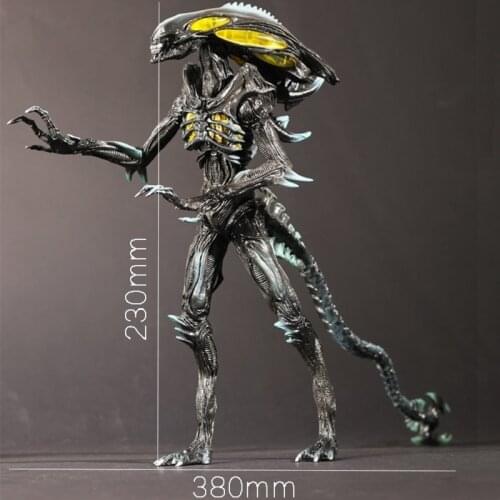 Aliens Figure Vs Predator Colonial Marines Alien Warrior Statue 9inch PVC Action Figures Toy Model Collectible