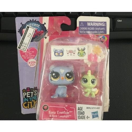 Hasbro Original Littlest Pet Shop Cat Dog Figurine Cartoon LPS Little Pets Action Figure Toys Collectible Animals Model Ornament