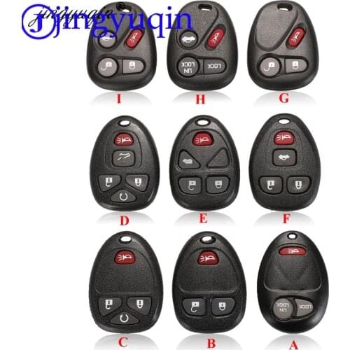 Jingyuqin 3 Buttons No Chip Blank Remote 2 + 1 Panic Key Shell Case Cover For Buick Hummer H3 GMC For Chevrolet Colorado Isuzu