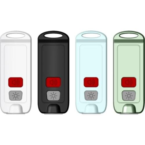 K1KF Safesound Personal Alarm Siren Song 1 Pack Self Protect Alarm Keychain Emergency LED Flashlight with USB Rechargerable