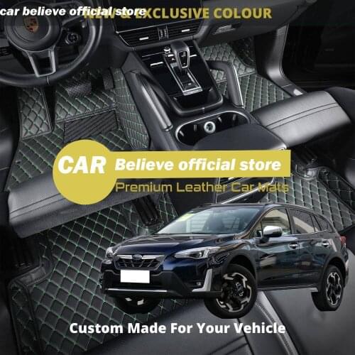 High quality Leather Car Floor mats For subaru XV 2018 2019 2020 Carpets Rugs Pads Accessories