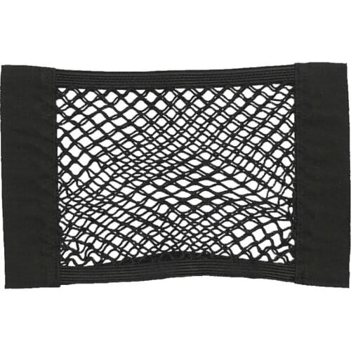 Magic Tape Auto Car Trunk Seat Back Mesh Elastic Pocket Storage Bag Organizer Car Interior Accessories Boutique New Wholesale