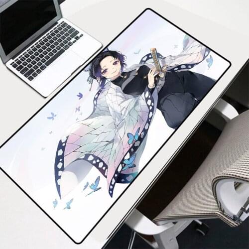 Mairuige Animated Mouse Pad Girl with Knife Mousepad Computer Notebook Non-slip Wireless Charging Mouse Pad Desk Mat Game Table
