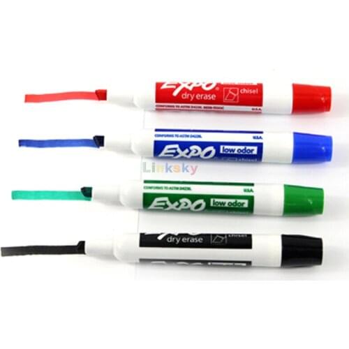 Sharpie EXPO Low Odor Dry Erase Markers, Chisel Tip, Assorted Colors,Bright, vivid, non-toxic ink is quick-drying, smear-proof