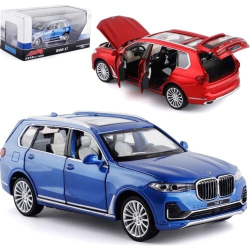 1:32 Model Car Boy Sound Light Toy Car Childrens Toy Gift Collection With Acousto-optic Return Force BMW x7