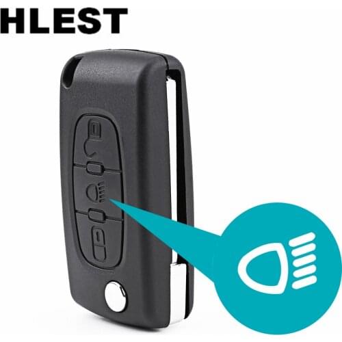 New Flip Folding Remote Key Shell 3 Buttons for CITROEN C2 C3 C4 C5 C6 Keyless Entry Fob Case Car Alarm Cover Housing
