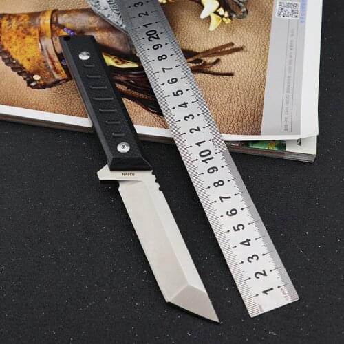 Hunting Knife Utility Pocket Knifes S35VN Fixed Blade G10 Handle CS GO Tactical Knives EDC Tools for Outdoor Survival Camping