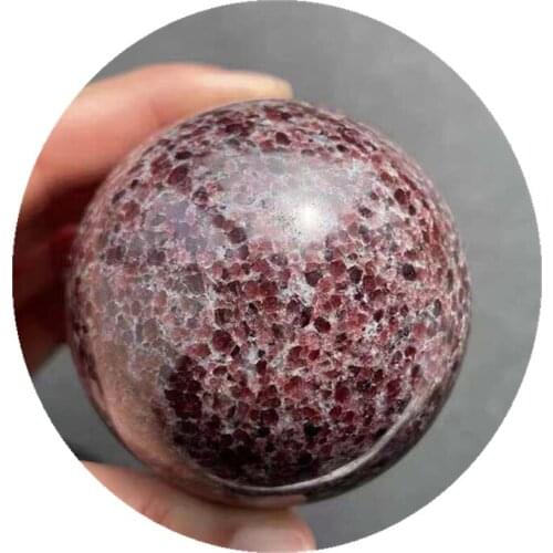 Wholesale natural red gemstone quartz balls garnet crystal spheres for fengshui decoration