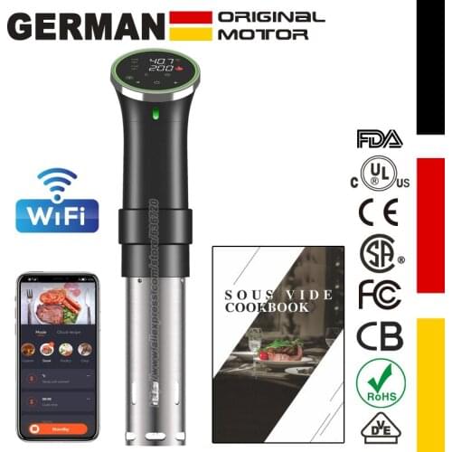 4rd Generation Smart Wifi Control Sous Vide Cooker 1100W Immersion Circulator Vacuum Heater Accurate Temperature App Included