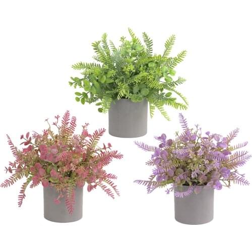 30x30cm Artificial Grass Plants Bonsai Home Garden Bedroom Balcony Party Decoration Small Potted Bonsai Plastic Ornament