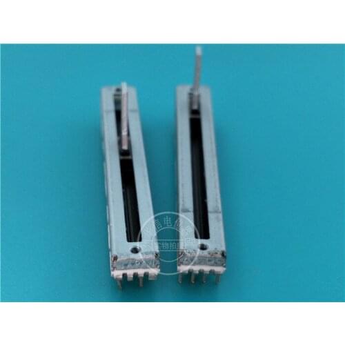 1pcs for 60mm ALPS Straight Potentiometer A10K for BEHRINGER DX626 Mixer / Volume Pusher Fader 626 double linkage A10K-15MM