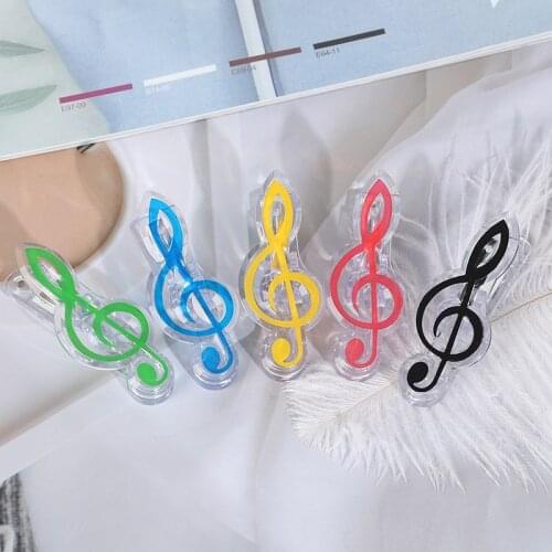 1Pc Musical Book Note Clip Plastic Piano Music Book Page Clip Treble Clef Clip Music Accessories