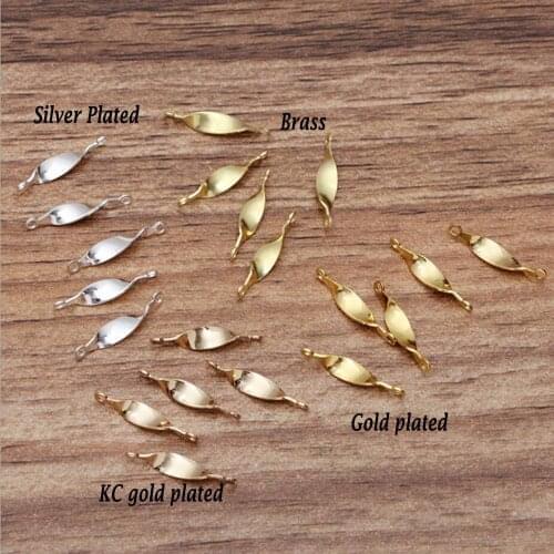 1000pcs distortion 16mm Bar Shape Connectors Earring Connectors Diy Accessories For Earrings Jewelry Making Materials