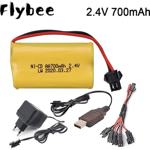 2.4v AA 700mah NI-CD Battery for RC car toys battery 2.4V 700mah nicd For Rc Toys Cars Tank Truck Robot Guns Boats battery parts