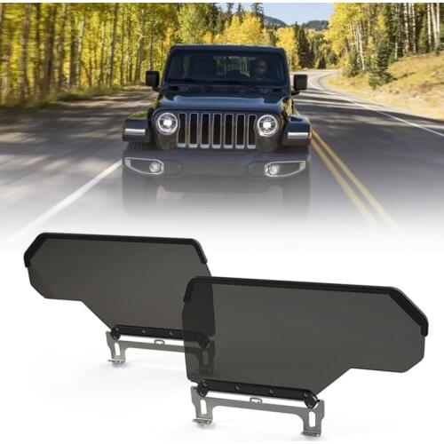 2Pcs Car Left & Right Sun Visor Windscreen Sun Shade Sun Shield for Jeep Wrangler JL 2018-2020