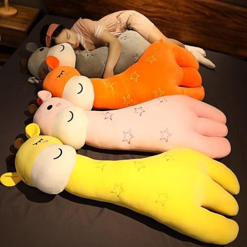 70-120cm Huge Soft Kawaii Lying Deer Stuffed Lovely Animal Plush Toys for Children Kids Sofa Bed Pillow Cartoon Christmas Gift