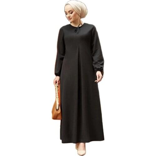Abaya For Muslim Women Dress Kaftan Robe Trench Coats Femme Musulman Ensembles Abayas Hijab Caftan Dubai Turkey Islamic ClotF913